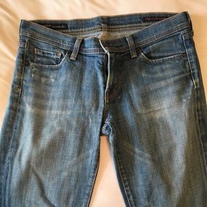 Citizens flair jean with colorful stitching